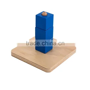 Montessori Materials Cubes on Vertical Dowel thumbnail-1