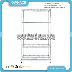 Adjustable Layers Chrome Carbon Steel Wire Mesh Shelving thumbnail-2