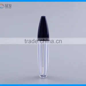 Plastic Empty Lip Gloss Tube With Applicator Brush Cap thumbnail-1