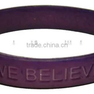 Debossed Logo Silicone Wristbands thumbnail-1
