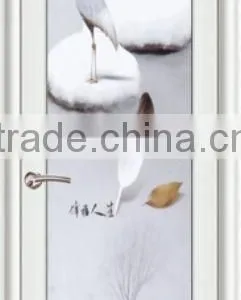 Modern Aluminum Door for Bathroom Frosted Glass Interior Doors thumbnail-2