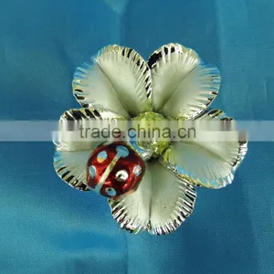 Ceramic Flower With Ladybird thumbnail-1