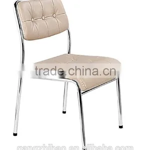 Leather Office Chair Reception no Arm Stackable Chair AH-20 thumbnail-1