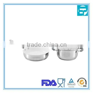 2pcs Stainless Steel Ceramics Coating Frypan Set thumbnail-1