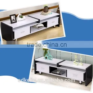 White and Black Modern tv Stand thumbnail-5