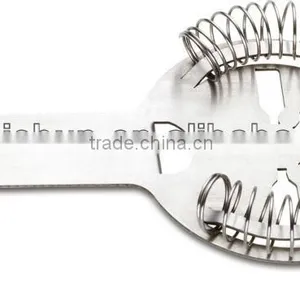 Promotional With Two Ears 201 Stainless Steel Bar Tool Bar Strainer / Wine Strainer thumbnail-1