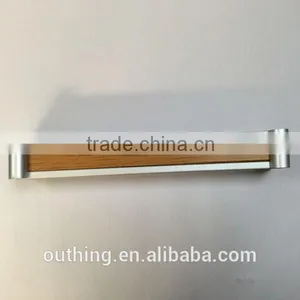 Anodized Wooden Color Aluminum Alloy Furniture Hardware Cabinet Handle thumbnail-2