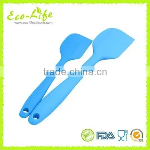 2PCS L S Size Silicone Covered Metal Non-Stick Spatula Set, Kitchen Utensils, Baking Tools thumbnail-1