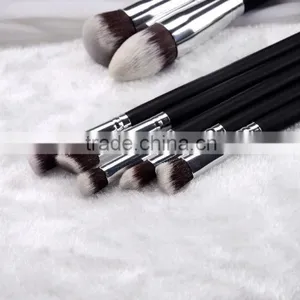 High-end 10pcs Black Cosmetic Brush Set Bag thumbnail-4