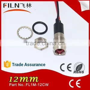 Frigidaire Oven Pilot Light 12mm Panel Mounting Hole LED 120v Pilot Light With Wire Leading thumbnail-3