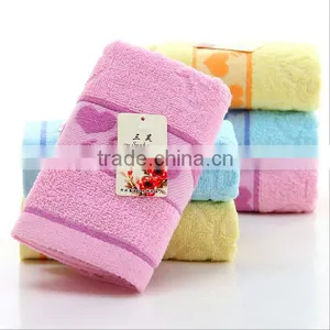 Bright Color Heart Shape Jacquard Towel thumbnail-3