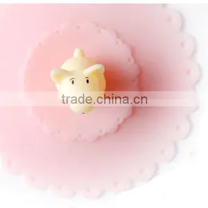 Cute Cartoon Leak Proof Soft Cup Cover Silicone Cute Puppy Dog thumbnail-2