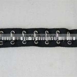 100% Cotton Lace Matal Eyelet Embroidery Lace Trim in Black Color for Ladies thumbnail-2