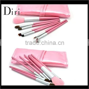 Colorful 7pcs Folding Travel Cosmetic Brush Set With Bag thumbnail-1