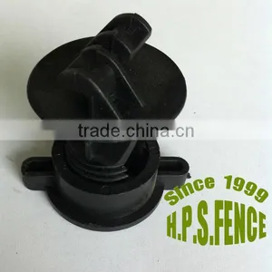 Western Screw Tight Round Post Insulator for up 2" Polytape Electric Fence thumbnail-1