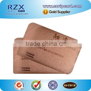 Engraved Rose Gold Plating Stainless Steel Card Metal Card thumbnail-2