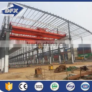 Steel Frame Workshop With Crane Steel Structures Design thumbnail-2
