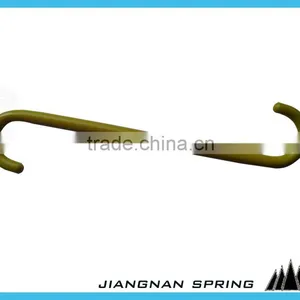 S Spring Steel Hook in Yellow Plastic thumbnail-1