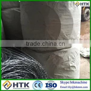 BTO-12 BTO-15 BTO-22 BTO-30 Flat Wrapped Razor Wire Coils for Fence thumbnail-4
