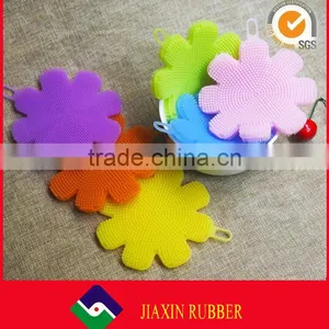 Dish Washing Brush Fruit Vegetable Dish Cleaner Food Grade Silicone Multi-purpose Cleaning Brush thumbnail-5