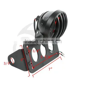 Aluminum Mount Taillight License Plate Bracket For Bobber Chopper thumbnail-1