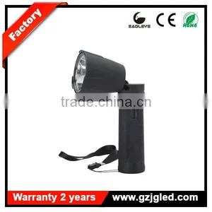 Strong Nylon Body Cree Rechargeable Industrial Led Torch Light With Tail Warning Lamp thumbnail-4
