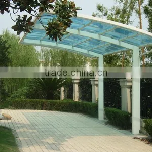 Single Slope Aluminum Polycarbonate Modern Carport thumbnail-2