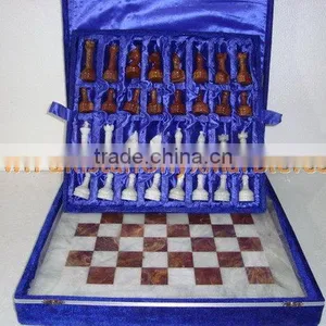 WHOLESALE 2017 NEW PRICE High Quality ONYX CHESS BOARDS WITH FIGURES thumbnail-5
