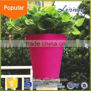 2016 Allibaba Com Boat New Virgin pp Plastic Garden Decoration Round Flower Pots thumbnail-1