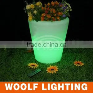 Fantastic Cute Outdoor Garden Decorative Luminous Glowing LED Light Flower Pot thumbnail-3