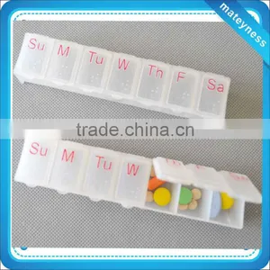 Weekly 7 Days Pill Box With Braille thumbnail-1
