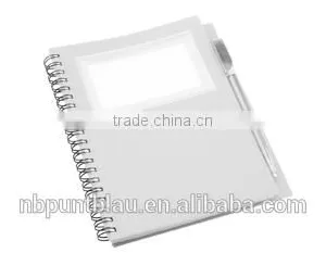 Plastic Covered Notebook With 70 Striped Sheets Ballpoint Pen thumbnail-2
