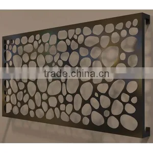 Laser Cut Aluminium Decorative Interior Corrugated Metal Wall Cladding Panels thumbnail-1