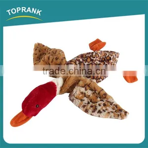 High Quality Eco-Friendly Pet Products Suppliers Pet Toy Unstuffed Plush Wild Duck Dog Toys thumbnail-2