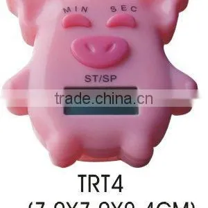 Plastic Piggy Shape LCD Digital Timer/countdown Kitchen Timer thumbnail-1