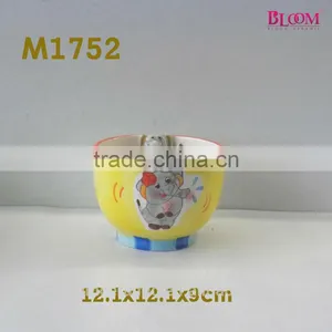 Colorful Bloom Ceramic Elephant Bowl thumbnail-1