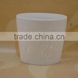 Bisque Firing Ceramic Tealight Candle Holder for Decoration thumbnail-2