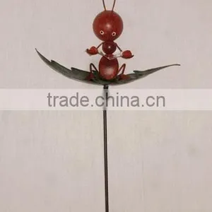 YS88228 Ant Reading the Book Metal Garden Stick Made in Fujian thumbnail-1