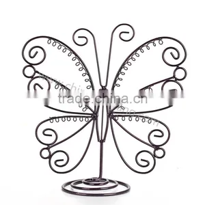 Delicate Metal Butterfly Shape Earring Wire Jewelry Display thumbnail-3