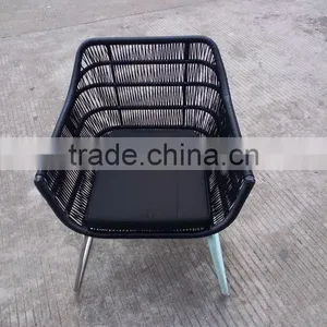 Steel Wicker Chair Rattan/wicker Rattan Outdoor Furniture Garden Chair thumbnail-1
