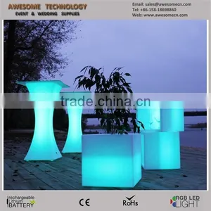 Narrow Waist Square Led High Standing Party Table thumbnail-4