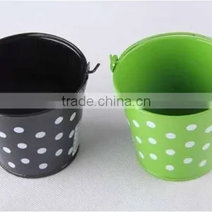 High Quality Chinese Factory New Style Garden Bucket for Kids With Dot Printing thumbnail-2