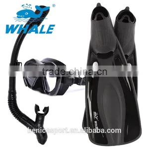 10%OFF Panoramic Wide View Mask Dry Snorkel Fin Set thumbnail-1