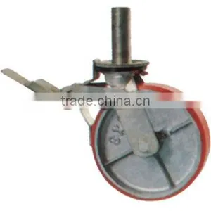 Heavy Duty Height Adjustable Scaffolding Caster Wheel thumbnail-1
