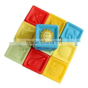 Baby Learning Blocks Set Baby Blocks Toys Non-toxic Soft Plastic Cartoon Cube Building Blocks Children Educational Toy thumbnail-4