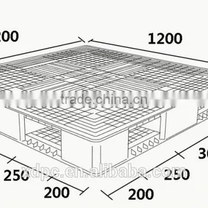 Double Face Heavy Duty Plastic Pallet thumbnail-3