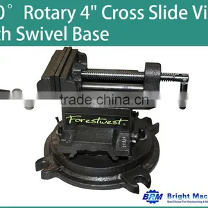 4" Cross Slide Vice With Swivel Base thumbnail-1