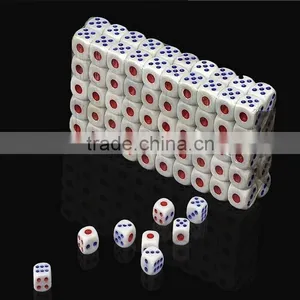 Cheap White Square/round Acrylic Custom 6 Sides Dice for Board Game thumbnail-2