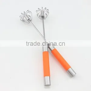 New Easy Kitchen Handle Push Whisk Versatile Egg Beater thumbnail-2