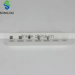 Square Plastic Pill Box for 7days thumbnail-1